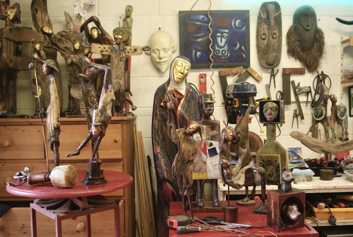 The artist's studio