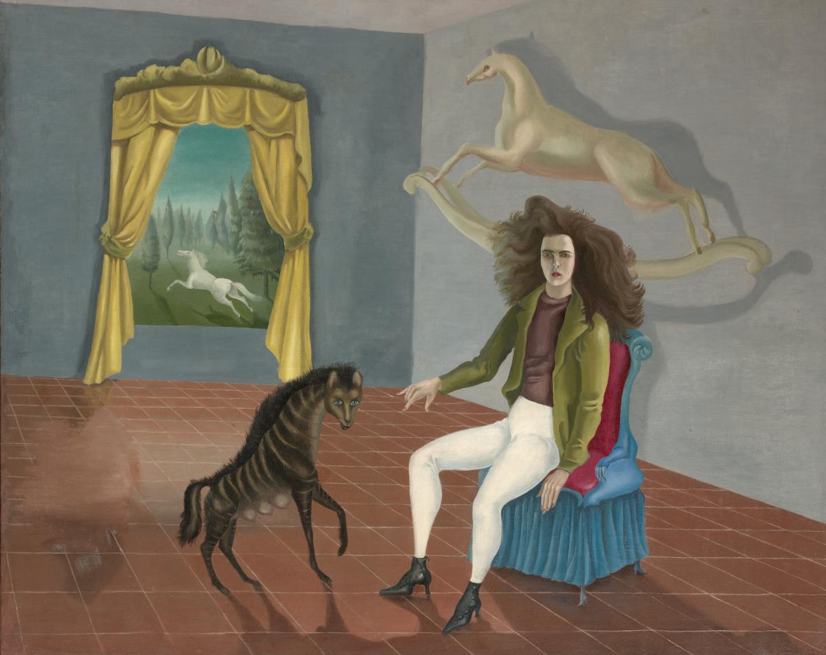 Leonora Carrington Self-portrait c.1937–38. The Metropolitan Museum of Art, New York, The Pierre and Maria-Gaetana Matisse Collection, 2002 © 2022 Estate of Leonora Carrington / Artists Rights Society (ARS), New York. Image © Metropolitan Museum of Art. 