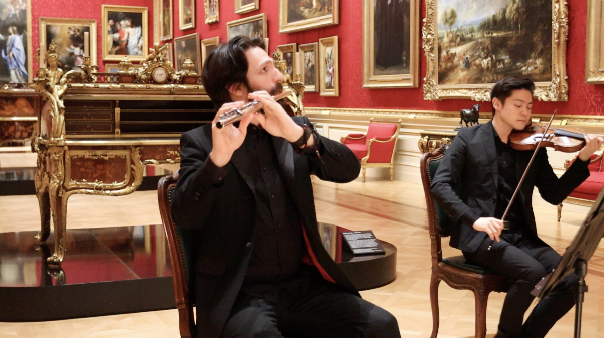 Pasha Mansurov, Flute and Henry Tong, Violin. © Orpheus Sinfonia